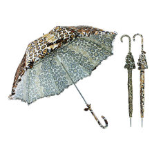 La peau animale conçoit le parapluie droit en dentelle de dôme (YS-SA23083908R)